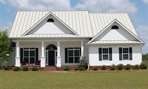 residential white metal roof